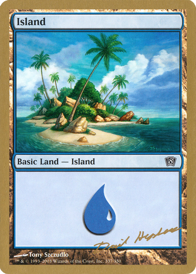 Island (dh337) (Dave Humpherys) [World Championship Decks 2003] | Silver Goblin