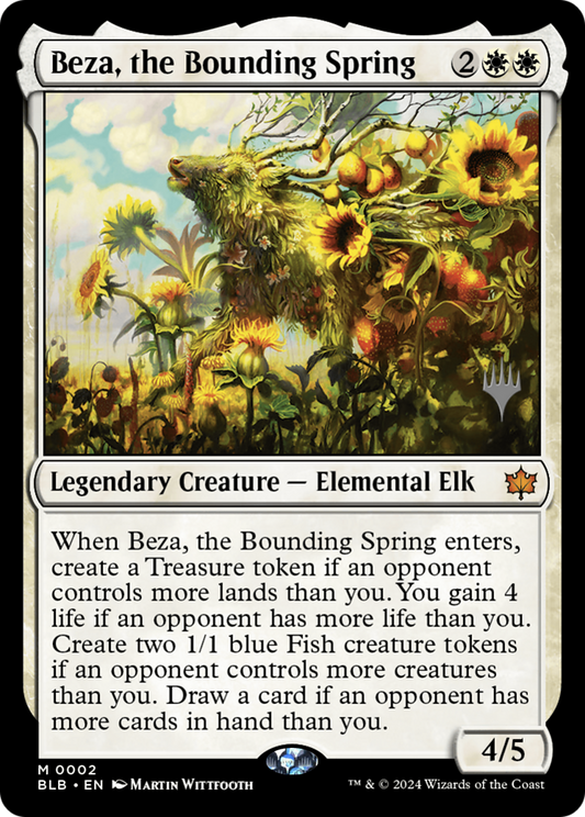 Beza, the Bounding Spring (Promo Pack) [Bloomburrow Promos] Foil