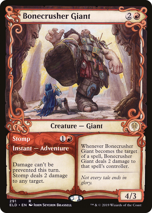 Bonecrusher Giant // Stomp (Showcase) (291) - Throne of Eldraine