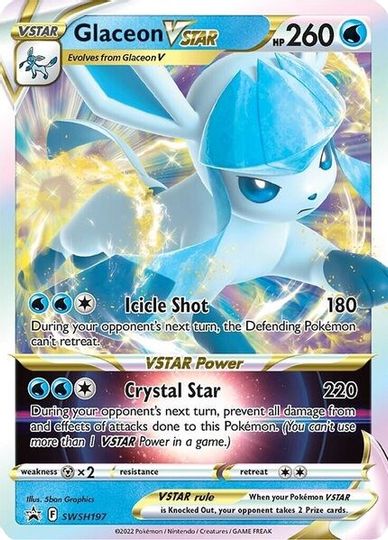 Glaceon VSTAR (SWSH197) (Jumbo Card) [Sword & Shield: Black Star Promos] | Silver Goblin