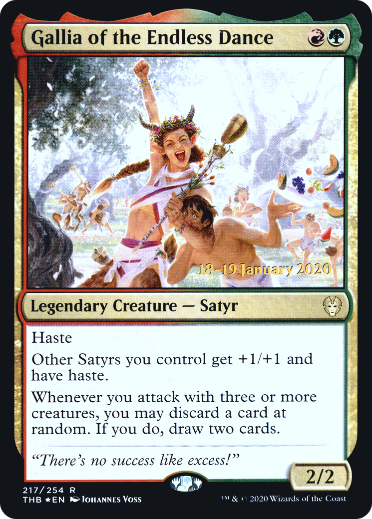 Gallia of the Endless Dance (217) Foil - Theros Beyond Death Promos
