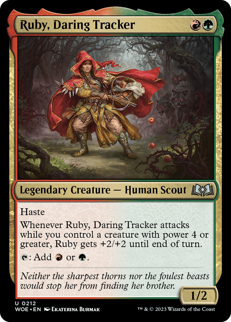 Ruby, Daring Tracker (212) - Wilds of Eldraine