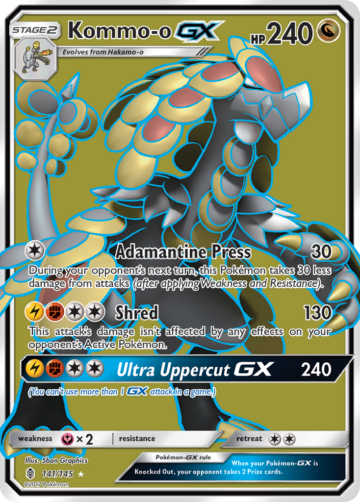 Kommo-o GX (141/145) [Sun & Moon: Guardians Rising] | Silver Goblin