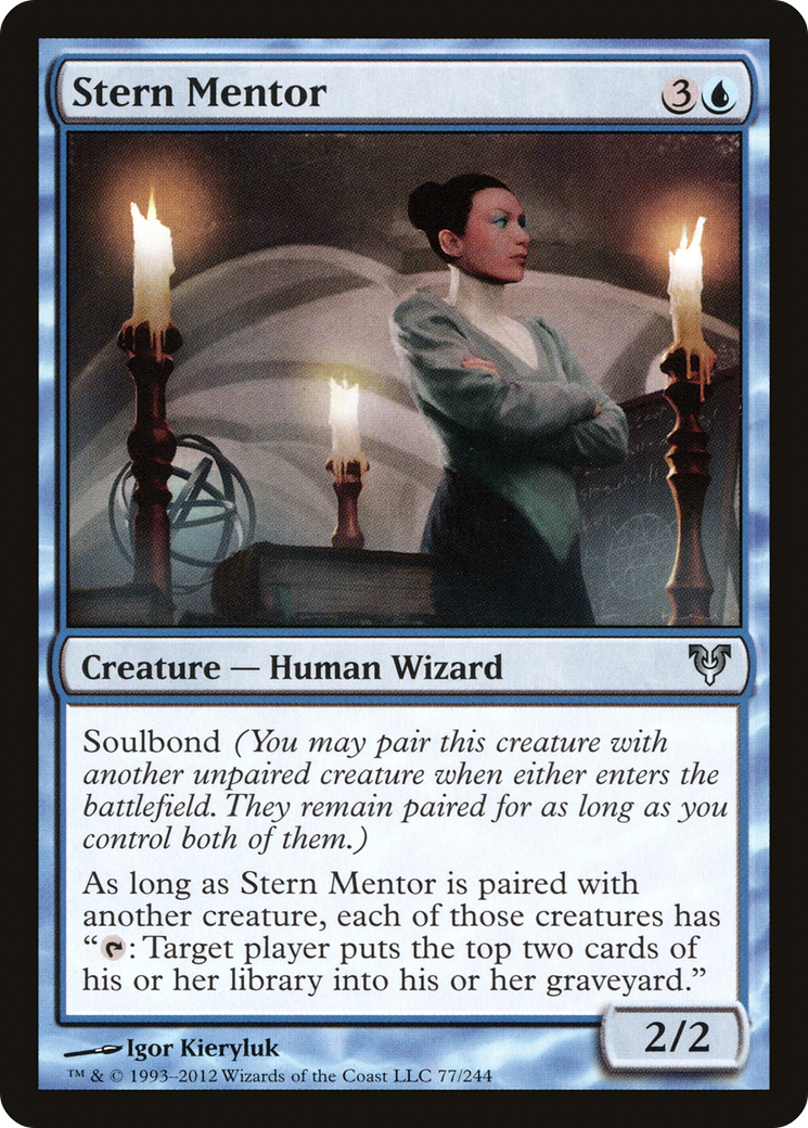 Stern Mentor (077) Foil - Avacyn Restored