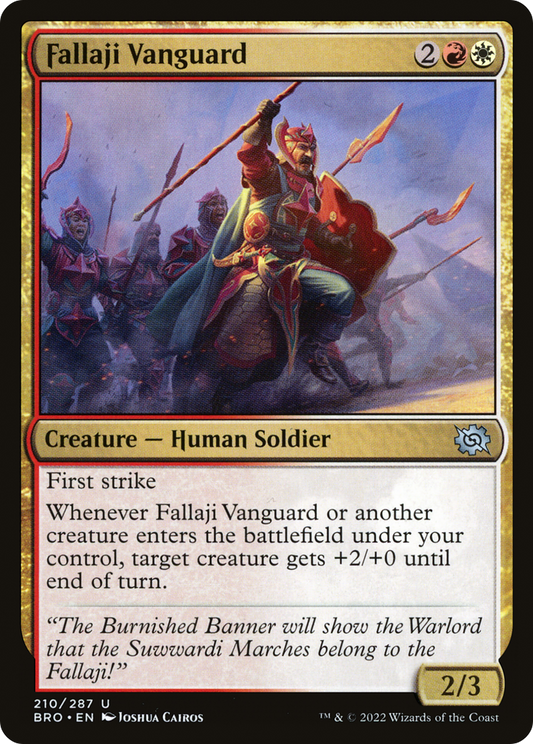 Fallaji Vanguard (210) Foil - The Brothers' War