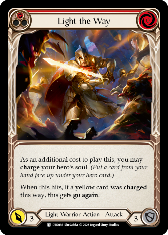 Light the Way (Red) [DTD066] (Dusk Till Dawn)  Rainbow Foil | Silver Goblin