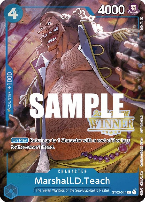 Marshall.D.Teach (Online Regional 2023) [Winner] [One Piece Promotion Cards] | Silver Goblin