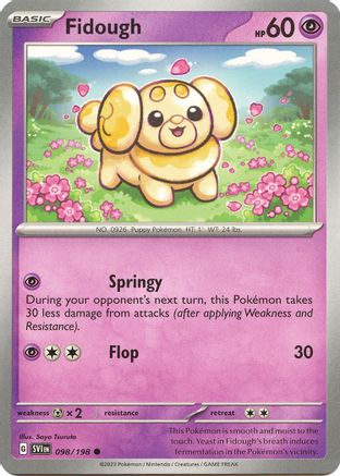 Fidough (98) Reverse Holofoil - Scarlet & Violet