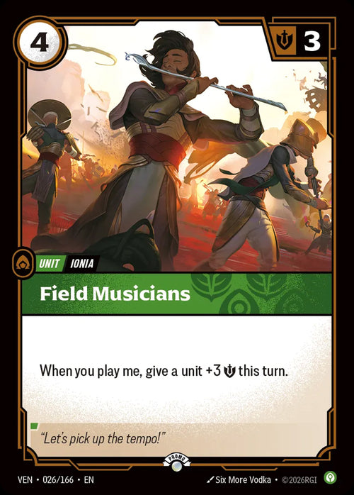 Field Musicians (026) Foil - Riftbound Promotional Cards