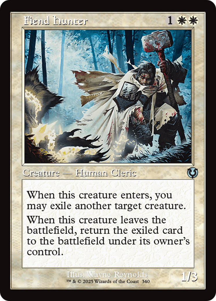 Fiend Hunter (Retro) (340) Foil - Innistrad Remastered
