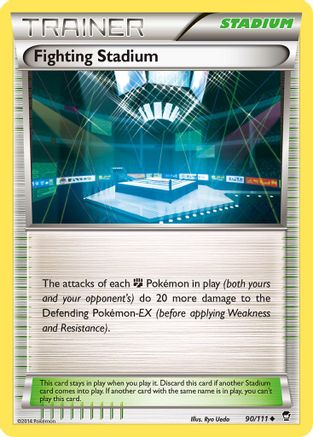 Fighting Stadium (90) Reverse Holofoil - Furious Fists