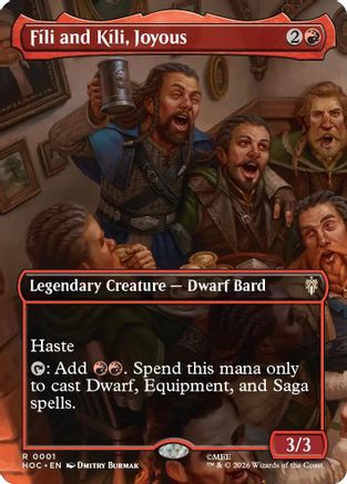Fili and Kili, Joyous (Scene Borderless) (001) Foil - The Hobbit: Eternal-Legal