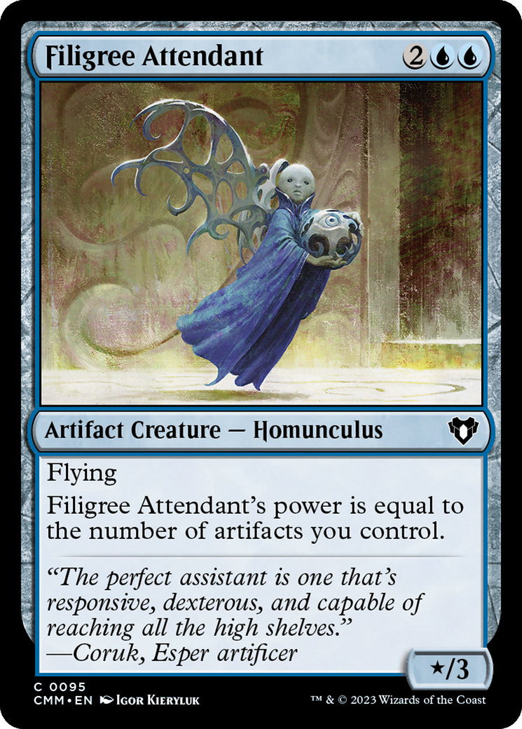 Filigree Attendant (095) Foil - Commander Masters