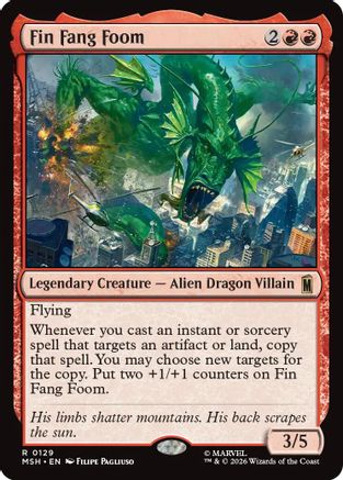 Fin Fang Foom (129) Foil - Marvel Super Heroes