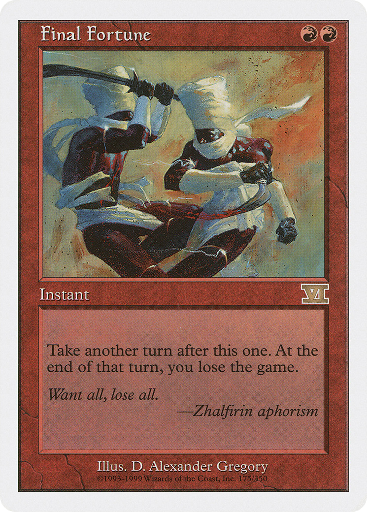Final Fortune (175) - Classic Sixth Edition