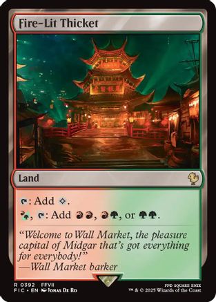 Fire-Lit Thicket (392) Surge Foil - Commander: FINAL FANTASY