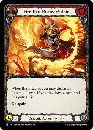 Fire that Burns Within (PEN255) Rainbow Foil - Compendium of Rathe