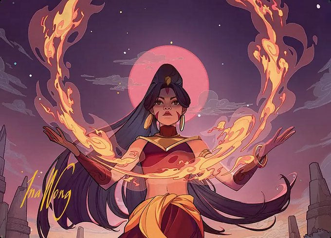 Firebending Student (044s) Gold-Stamped - Art Series: Avatar: The Last Airbender