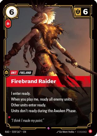 Firebrand Raider (019) Foil - Radiance