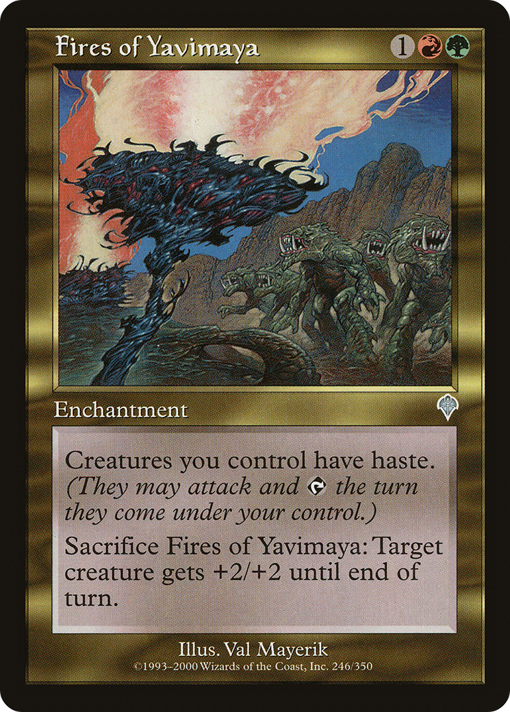 Fires of Yavimaya (246) Foil - Invasion