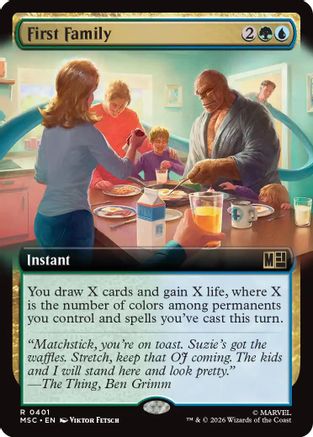 First Family (Extended Art) (401) - Commander: Marvel Super Heroes