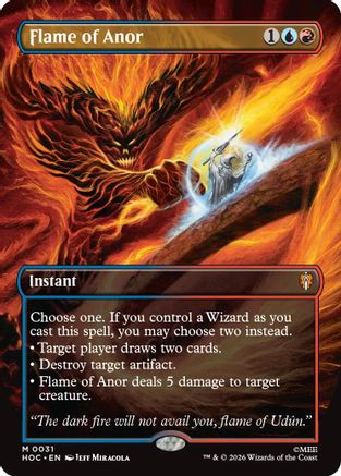 Flame of Anor (Borderless) (031) Foil - The Hobbit: Eternal-Legal
