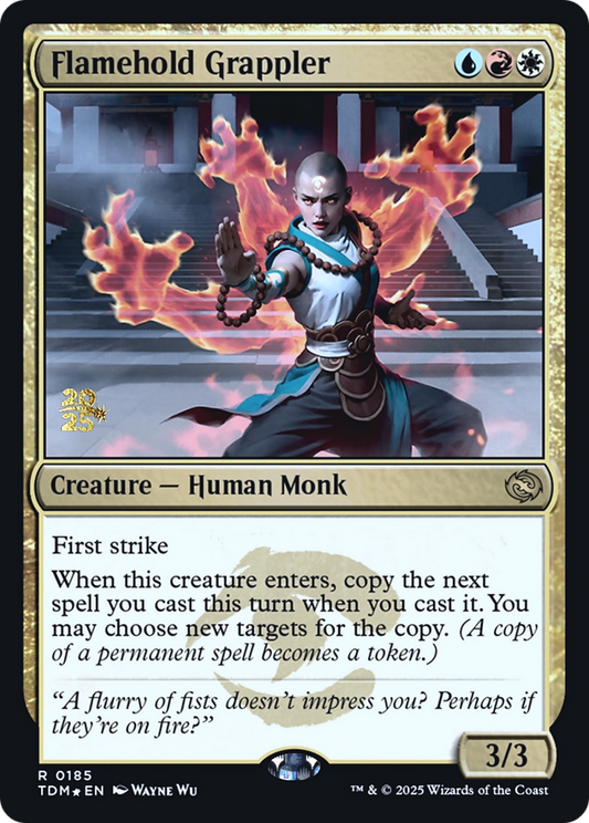 Flamehold Grappler (Prerelease) (185) Foil - Tarkir: Dragonstorm