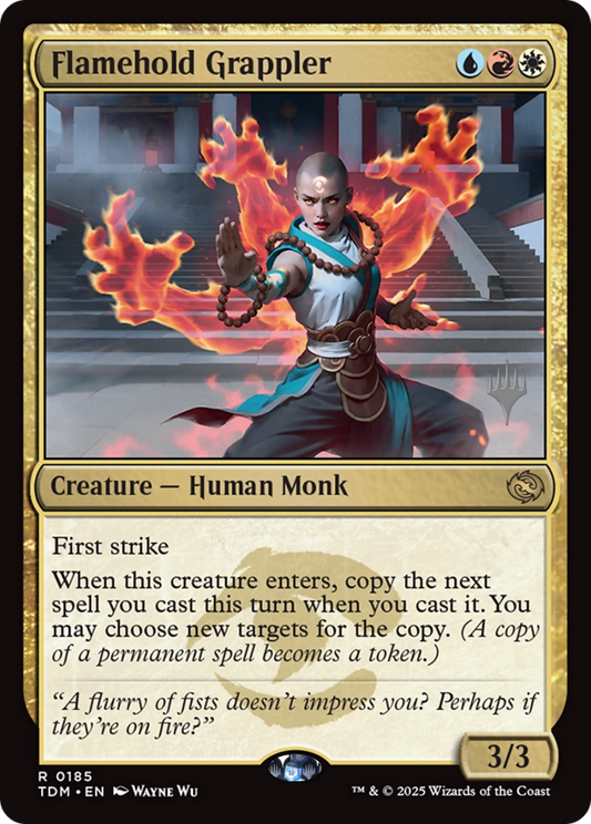 Flamehold Grappler (Promo Pack) (185) Foil - Tarkir: Dragonstorm