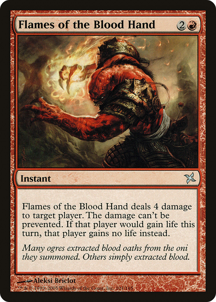 Flames of the Blood Hand (101) Foil - Betrayers of Kamigawa