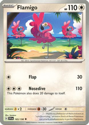 Flamigo (165) Reverse Holofoil - Scarlet & Violet