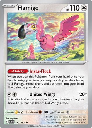 Flamigo (170) Reverse Holofoil - Paldea Evolved