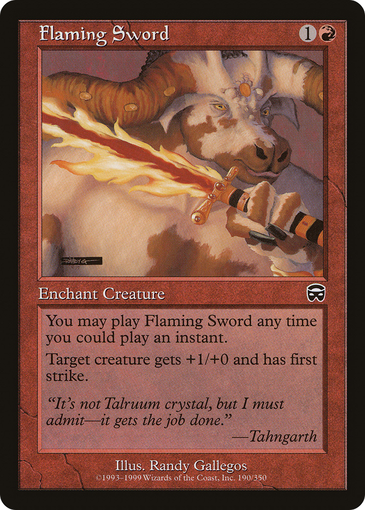 Flaming Sword (190) - Mercadian Masques