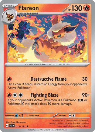Flareon (13) Holofoil - Prismatic Evolutions