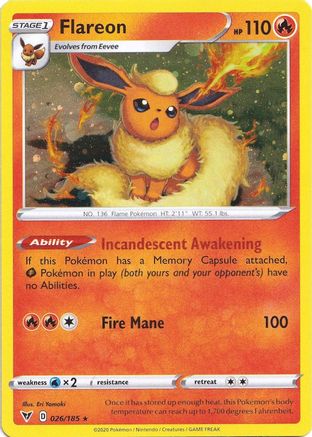 Flareon (Cosmos Holo) (26) Holofoil - Miscellaneous Cards & Products