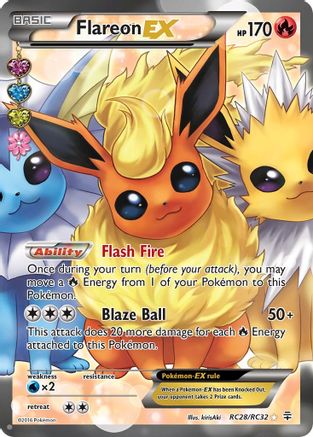 Flareon EX (Full Art) (RC28) (Radiant Collection) Holofoil - Generations