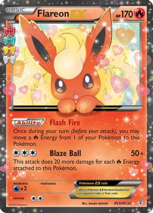 Flareon EX (RC6) (Radiant Collection) Holofoil - Generations