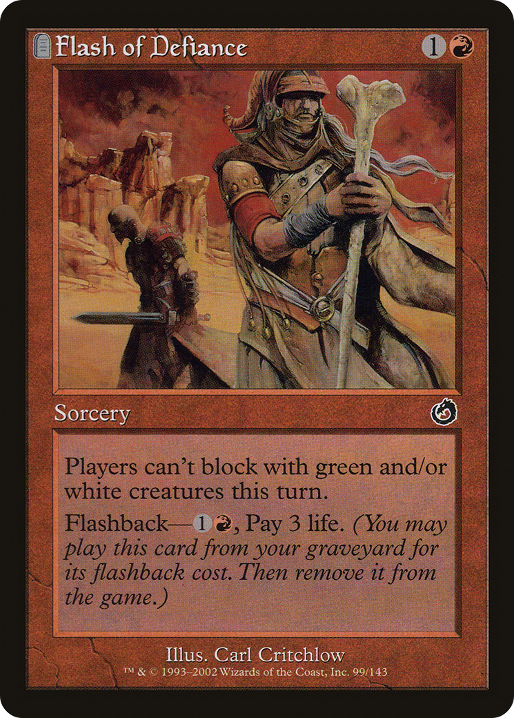Flash of Defiance (099) Foil - Torment