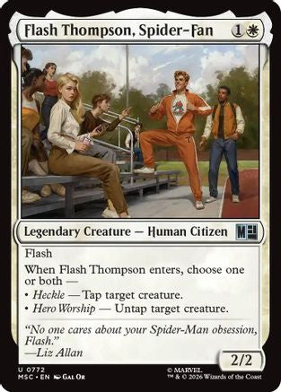 Flash Thompson, Spider-Fan (772) Foil - Commander: Marvel Super Heroes