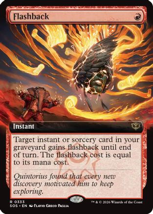 Flashback (Extended Art) (333) Foil - Secrets of Strixhaven