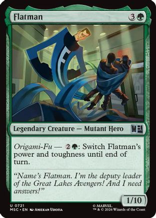 Flatman (721) Foil - Commander: Marvel Super Heroes