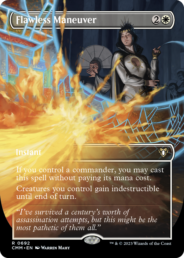 Flawless Maneuver (Borderless) (692) Foil - Commander Masters