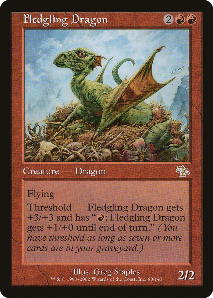 Fledgling Dragon (090) Foil - Judgment