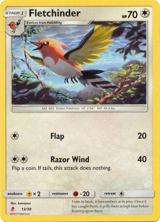 Fletchinder (13) - Trainer Kit: Lycanroc & Alolan Raichu
