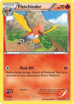 Fletchinder (14) Reverse Holofoil - Roaring Skies