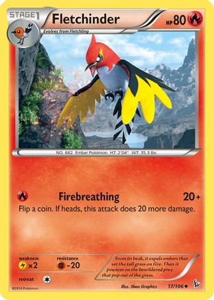 Fletchinder (17) Reverse Holofoil - Flashfire