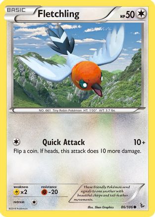Fletchling (86) Reverse Holofoil - Flashfire