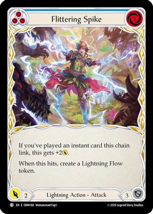Flittering Spike (Blue) (OMN168) Rainbow Foil - Omens of the Third Age
