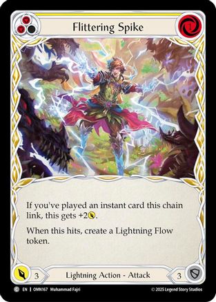 Flittering Spike (Yellow) (OMN167) Rainbow Foil - Omens of the Third Age