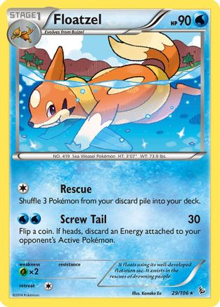 Floatzel (29) Reverse Holofoil - Flashfire