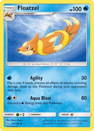 Floatzel (36) Reverse Holofoil - Ultra Prism